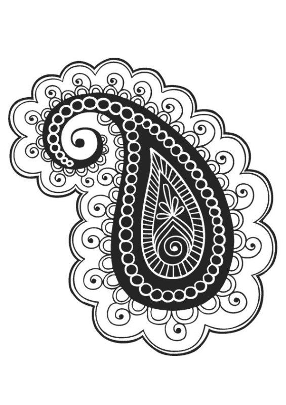 Турецкие огурцы орнамент