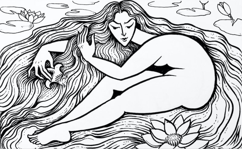 Рисунок Су анасе. Тукай