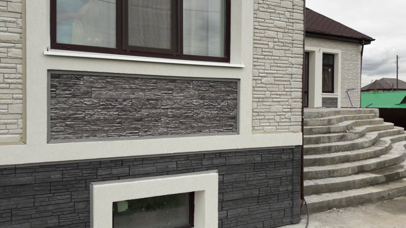 Фасадная панель Docke Stein антрацит