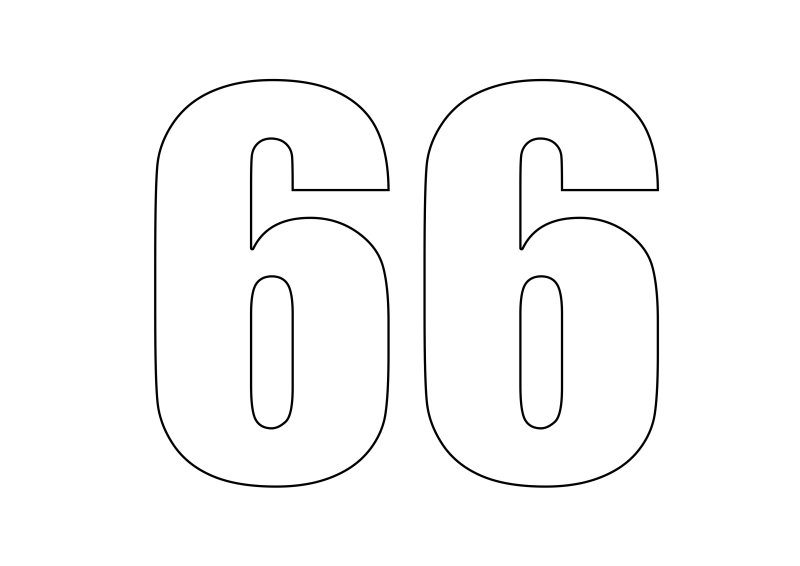 Цифра 0 раскраска