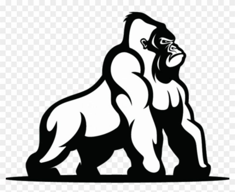 Горилла трафарет