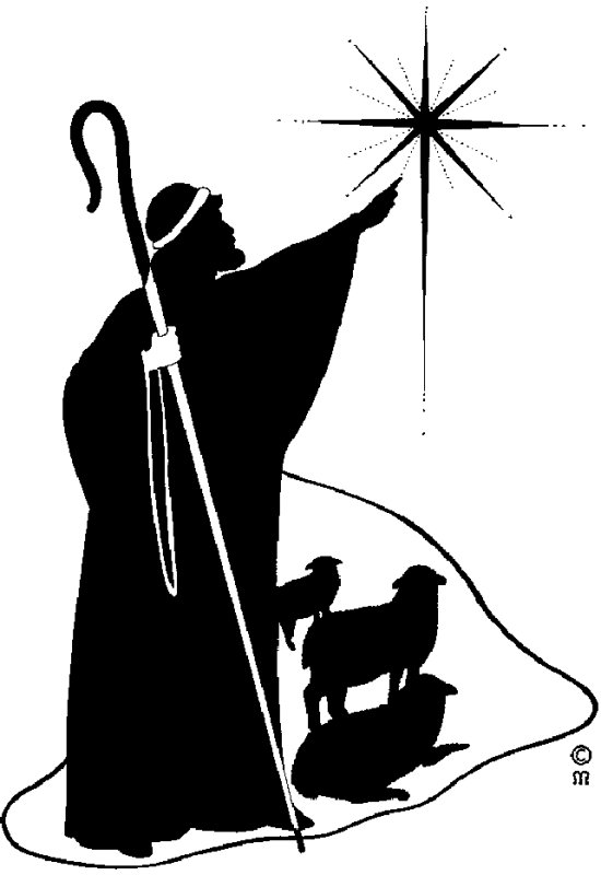 Волхвы Рождество силуэт