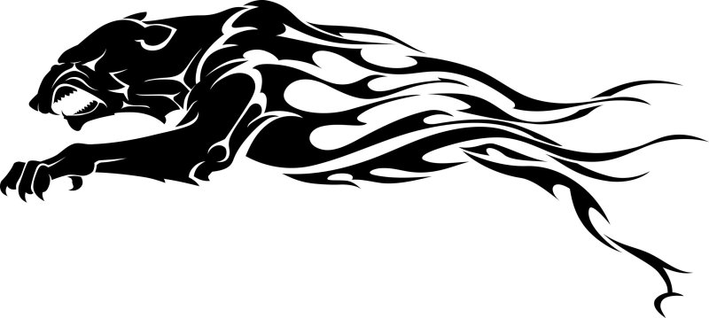 Силуэт пантеры