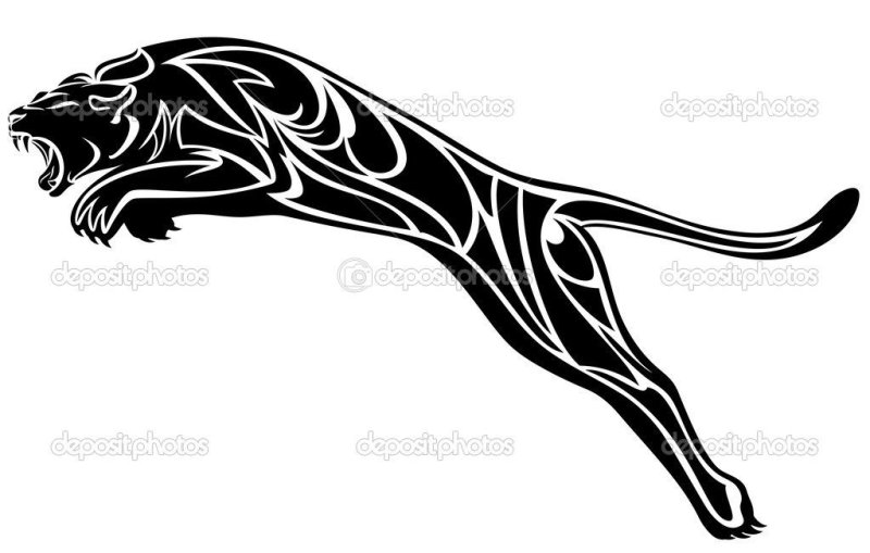 Трафарет пантеры