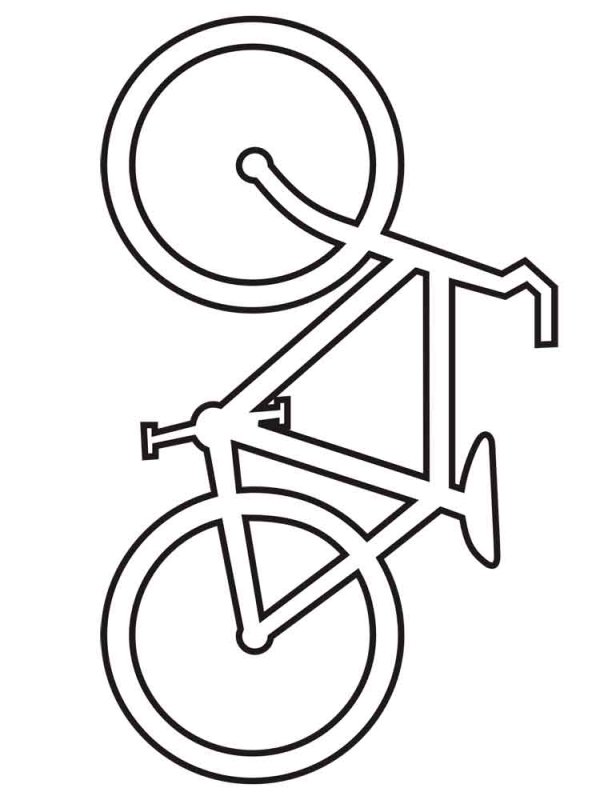 Велосипед раскраска