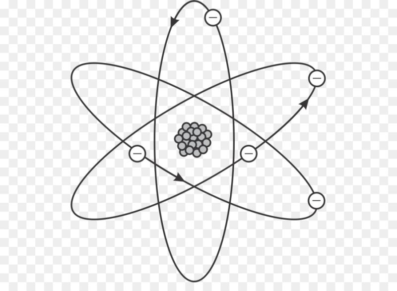 Модель атома Резерфорда рисунок