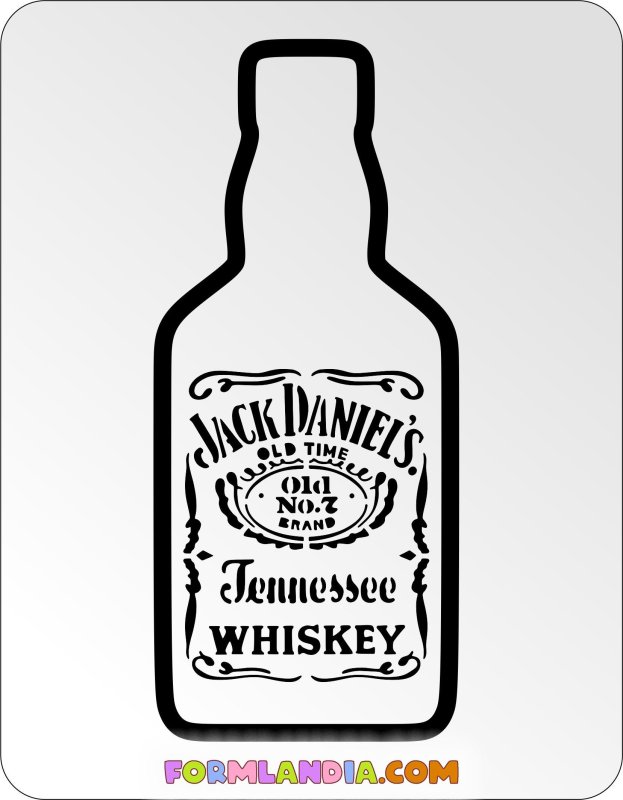 Шаблон для печати Джек Дэниэлс