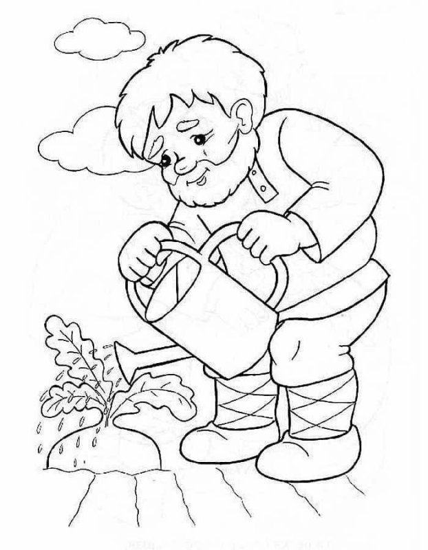 Река раскраска для детей