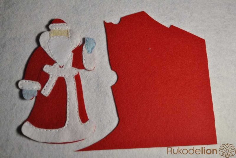 Дед Мороз из фетра