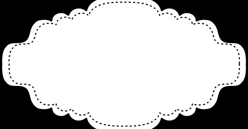Фигурная рамка для надписи