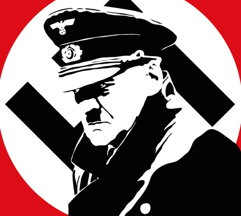 Адольф Гитлер профиль вектор