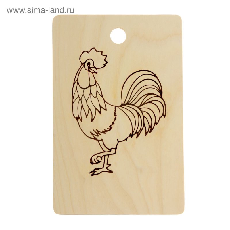 Петушок на разделочной доске
