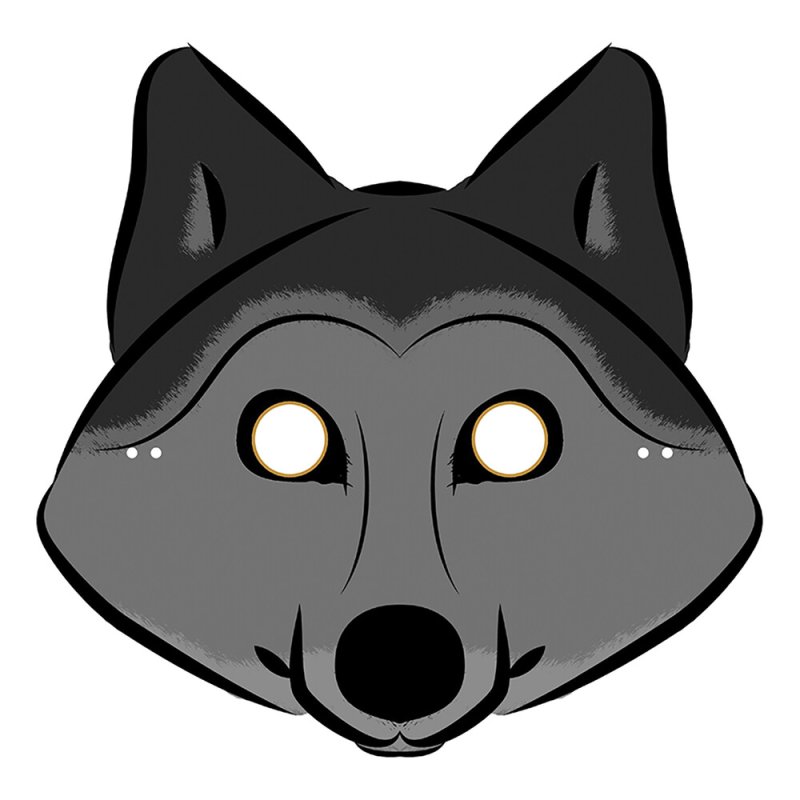 Бумажная маска волка