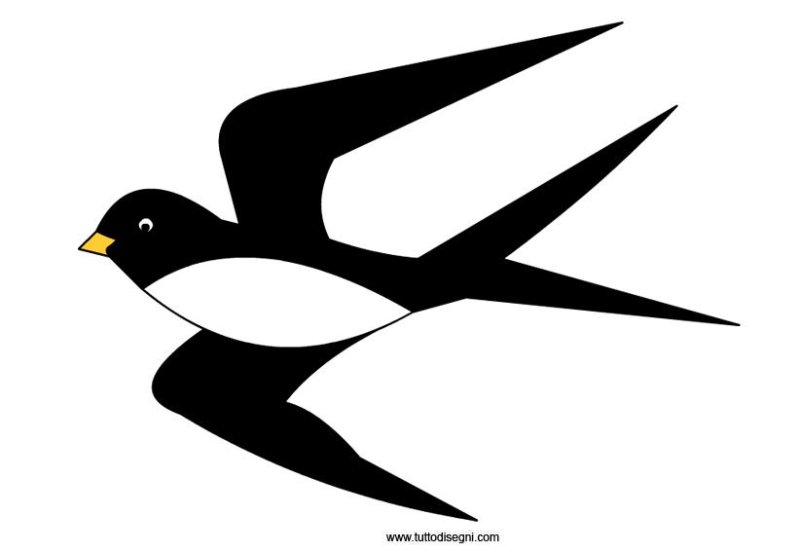 Ласточка рисунок для детей