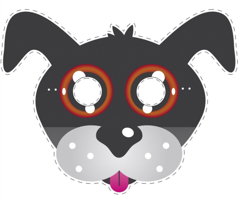 Карнавальная маска «собака»