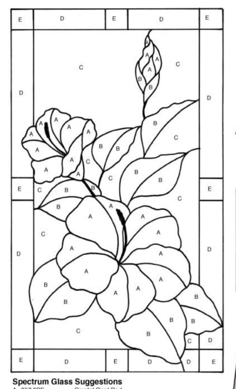 Витраж шаблон