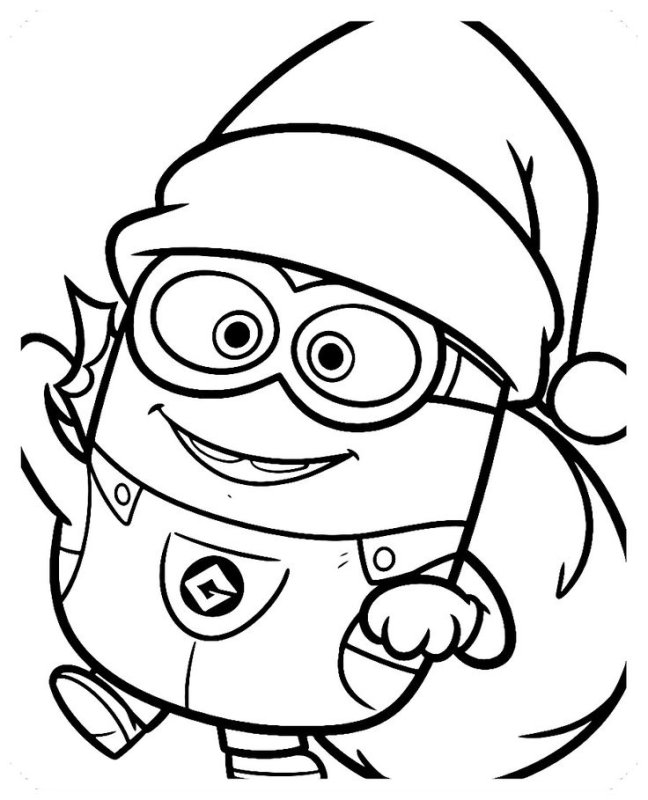 Миньоны картинки разукрашки
