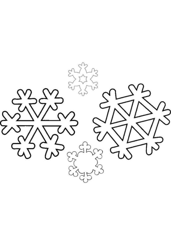 Маленькие снежинки на окна