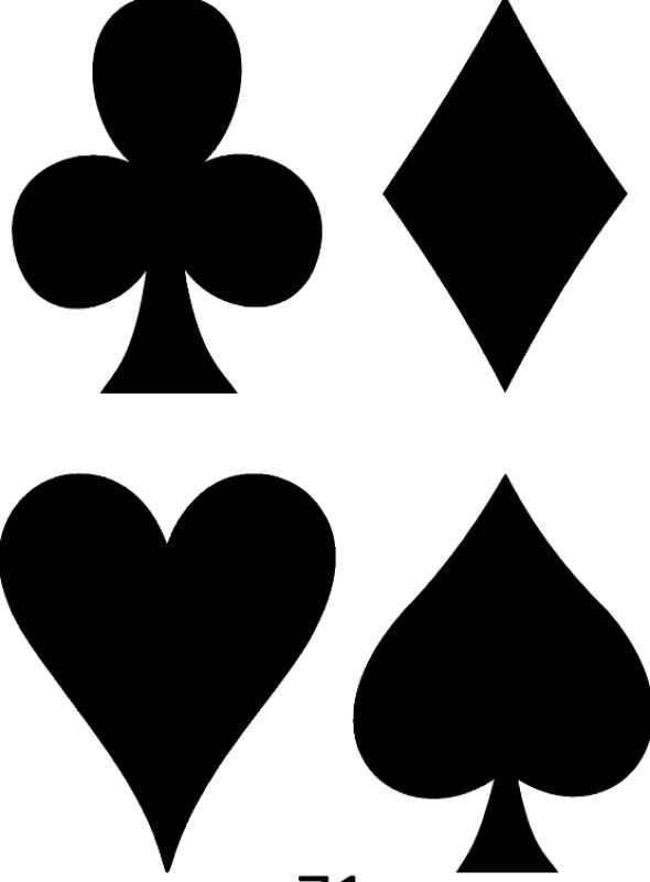 Черви Буби пики крести