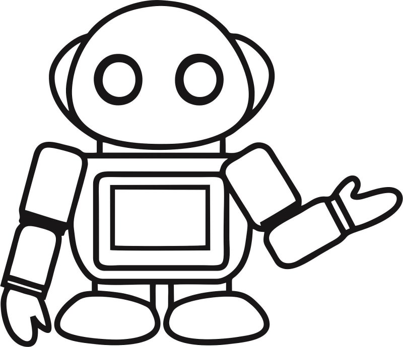 Робот рисунок для детей