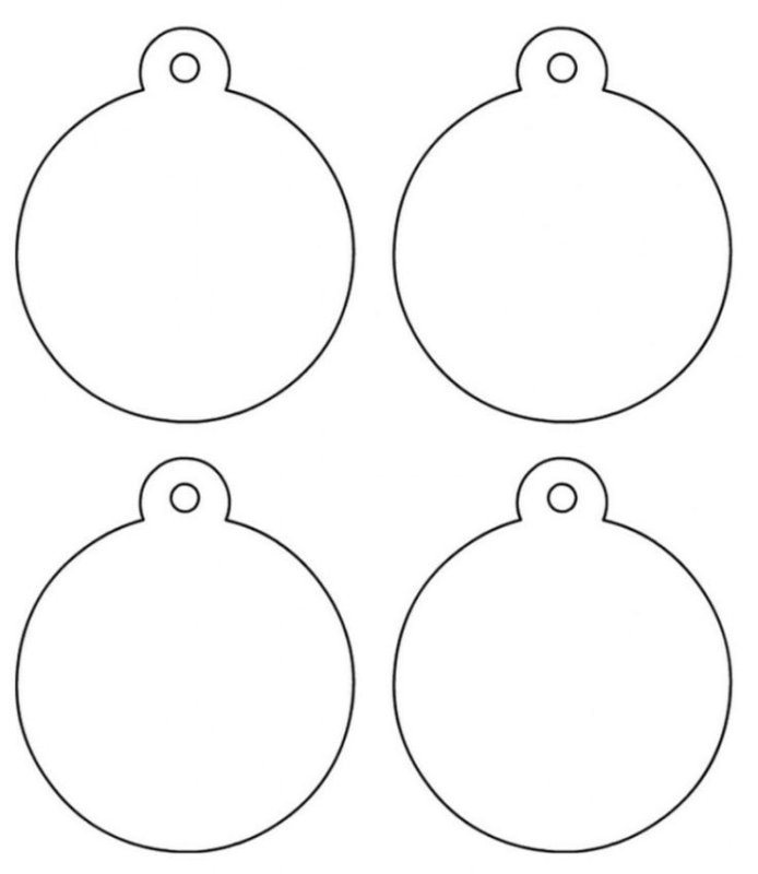 Елочный шар шаблон