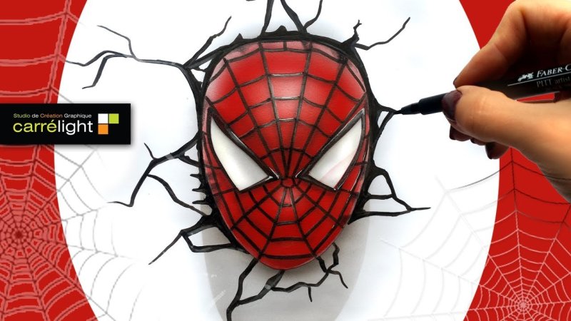 Человек паук рисунок