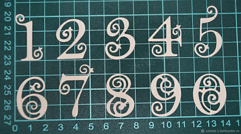 Ажурные цифры