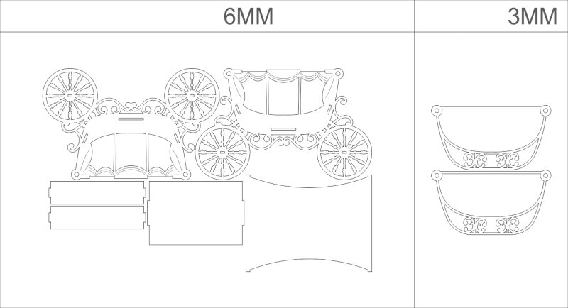 Карета из фанеры чертежи