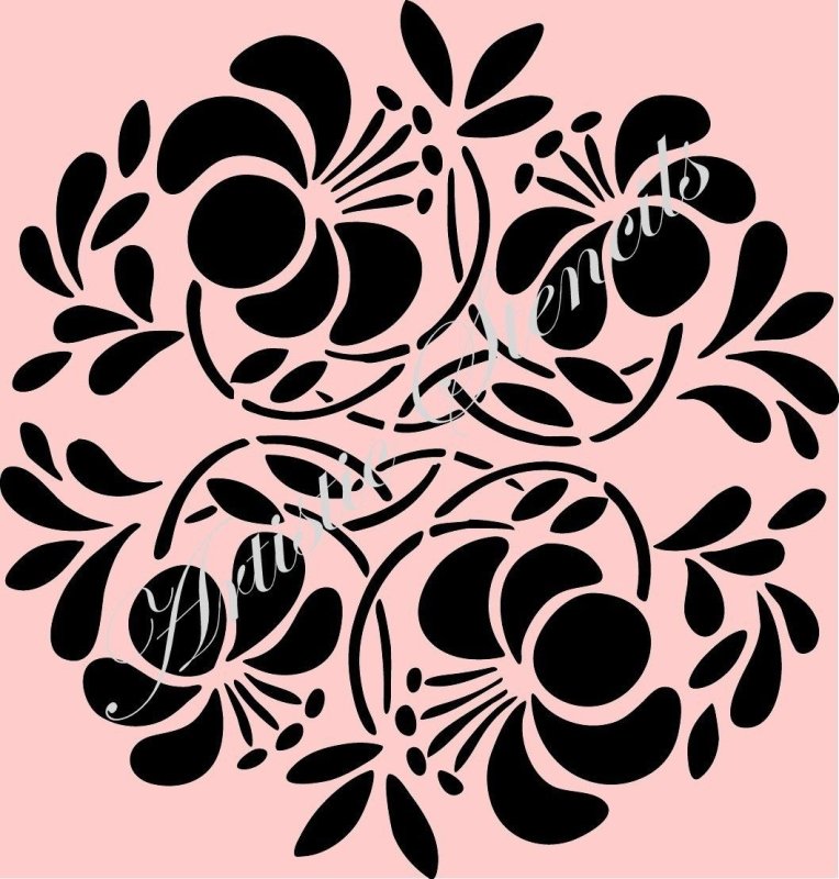 Трафарет "цветы"