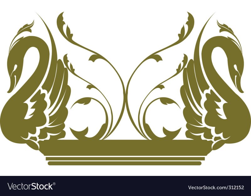 Лебедь орнамент