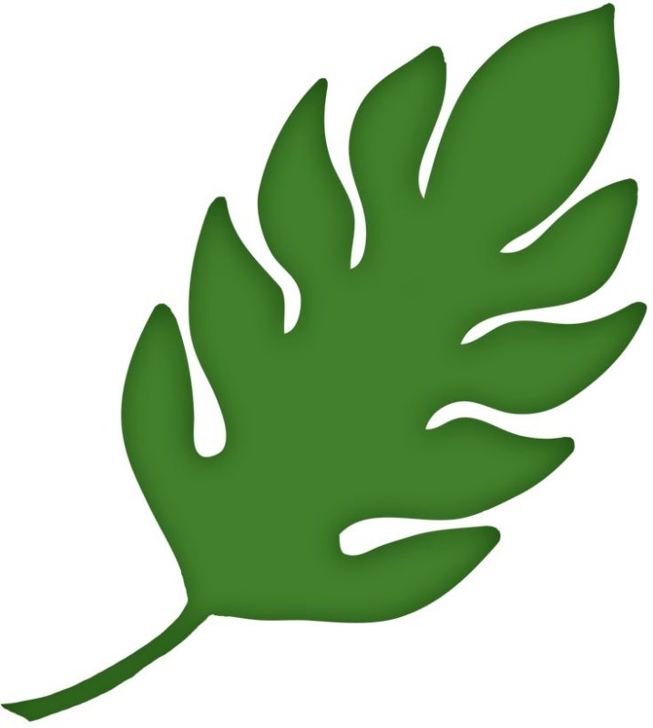 Листик шаблон