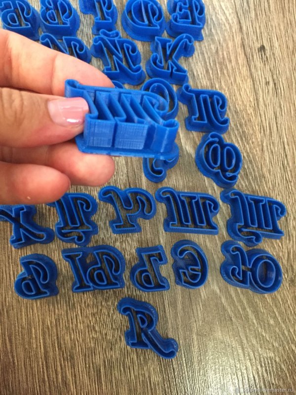 Штампы буквы для мастики