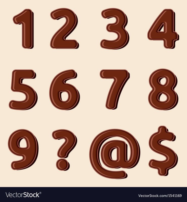 Торт цифра шоколадный