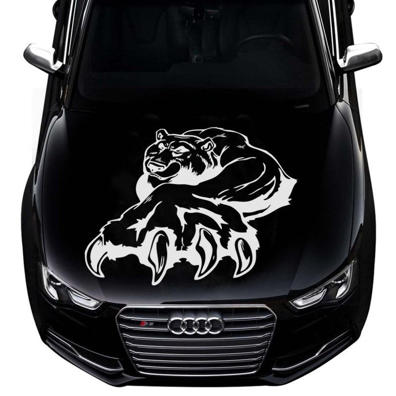 Большие наклейки на капот автомобиля