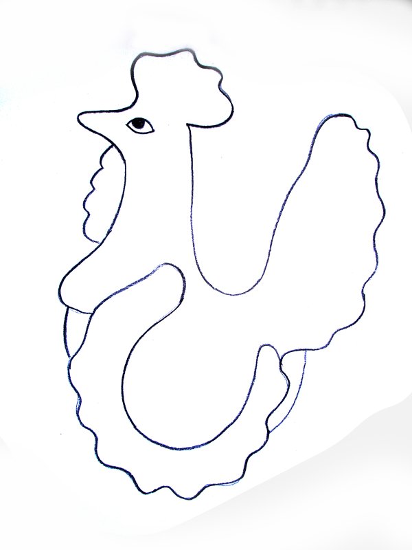 Дымковская роспись петушок раскраска