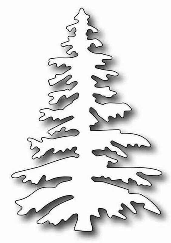 Трафарет "елка"