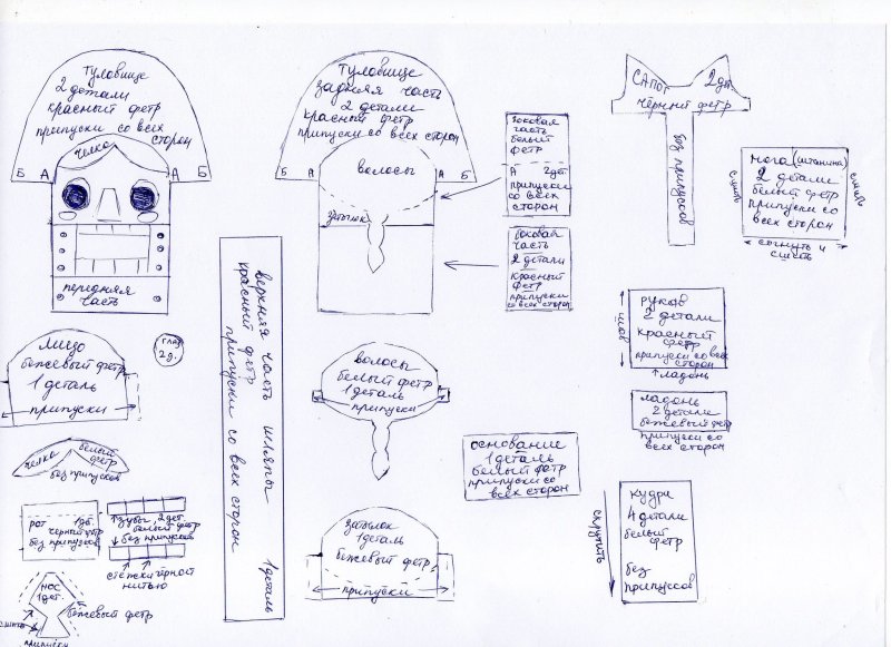 Щелкунчик чертеж