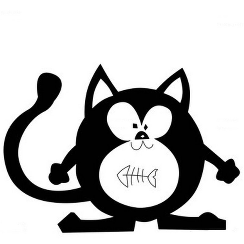 Трафареты котов для декора