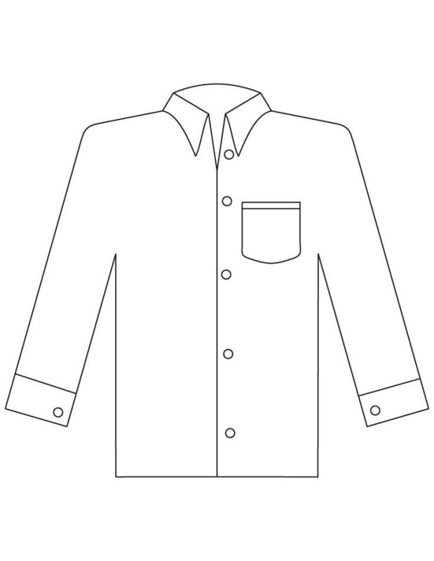 Рубашка раскраска