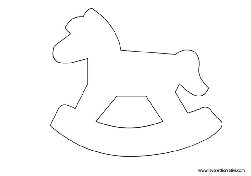 Лошадка качалка макет