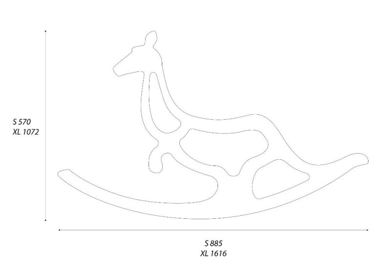 Игрушка качалка из дерева