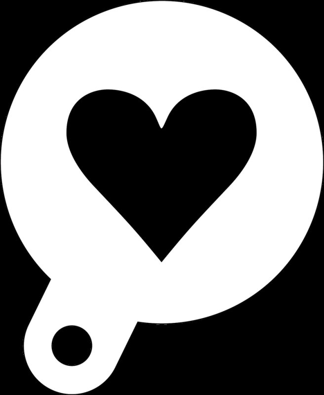 Трафарет сердечки