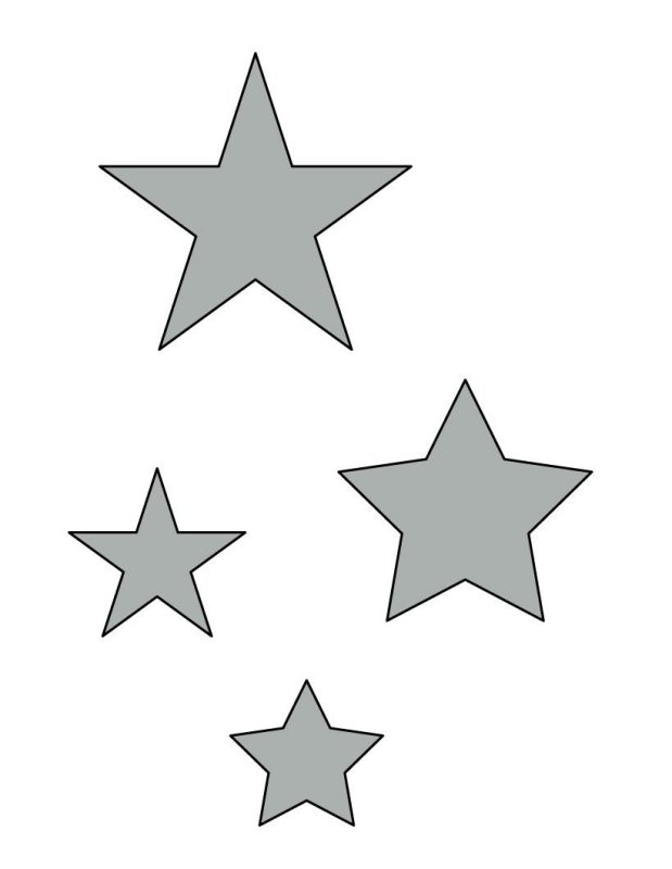 Трафарет Звёздочки