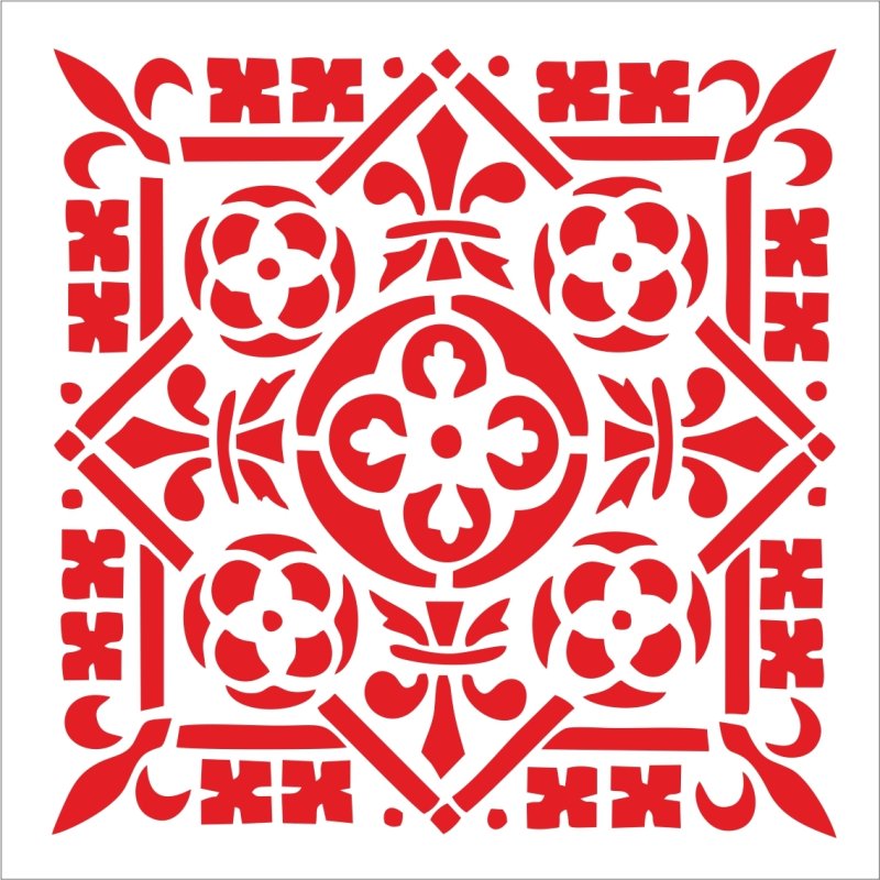 Квадратный орнамент