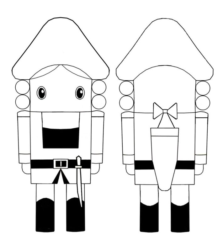 Щелкунчик раскраска