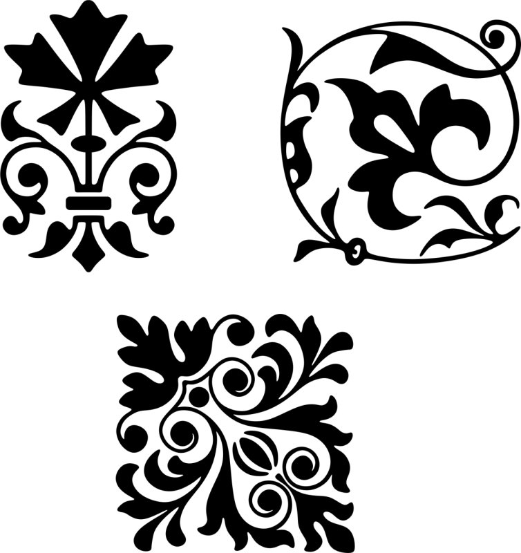 Орнамент трафарет