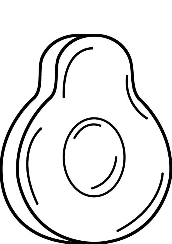 Раскраски для девочек авокадо