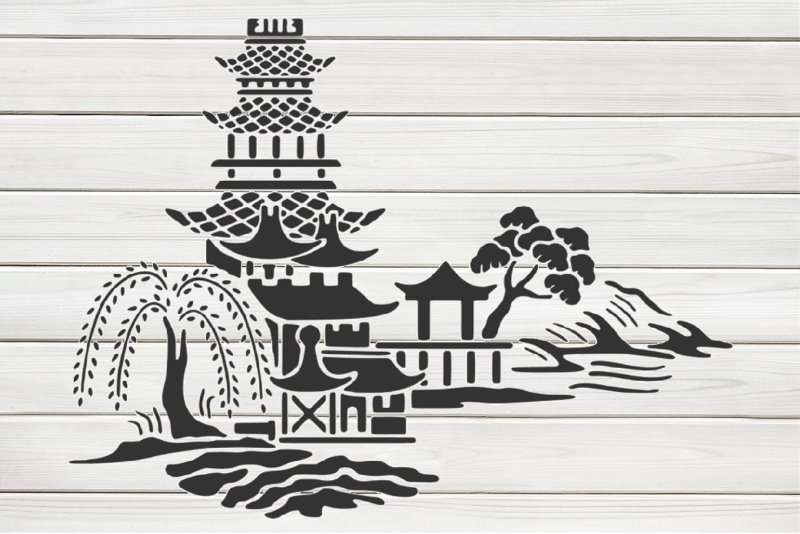 Трафарет китайских иероглифов