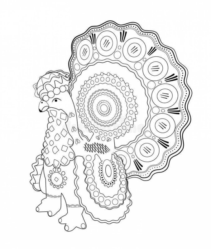 Дымковская игрушка раскраска для детей петух