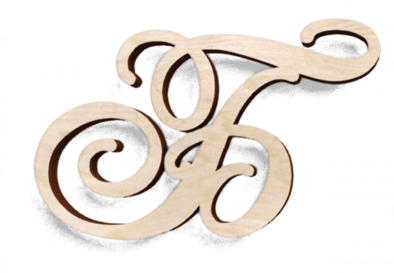 Буквы из дерева